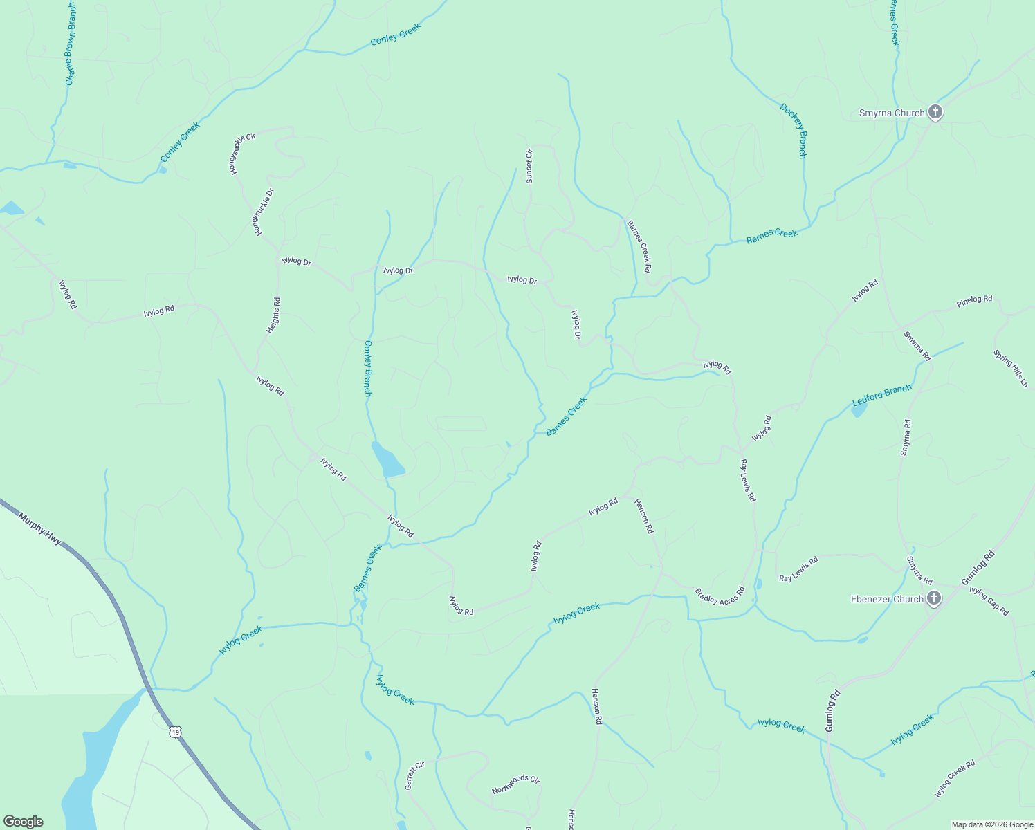map of restaurants, bars, coffee shops, grocery stores, and more near 471 Sky Ridge Road in Blairsville
