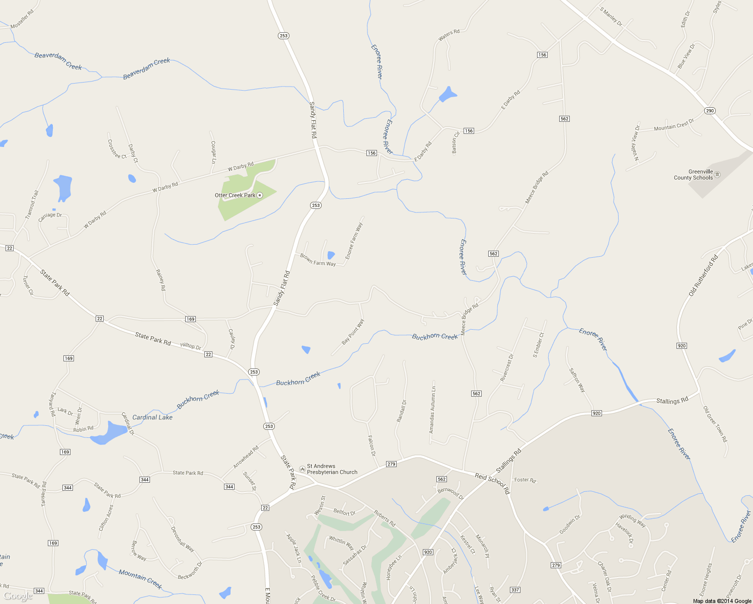 map of restaurants, bars, coffee shops, grocery stores, and more near 285 Old Batson Road in Taylors