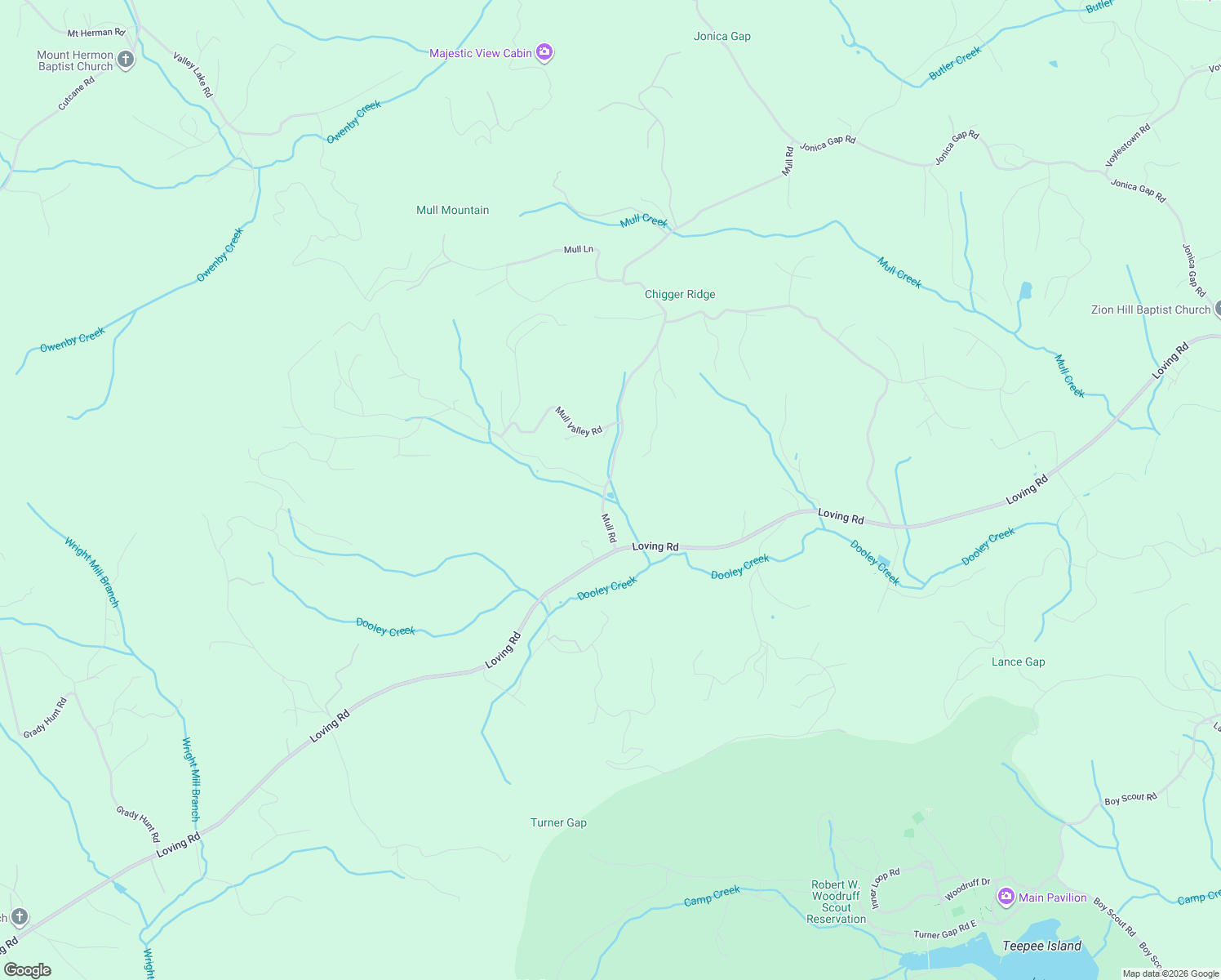 map of restaurants, bars, coffee shops, grocery stores, and more near 182 Mull Road in Morganton