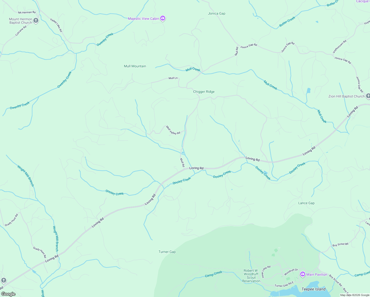 map of restaurants, bars, coffee shops, grocery stores, and more near 182 Mull Road in Morganton