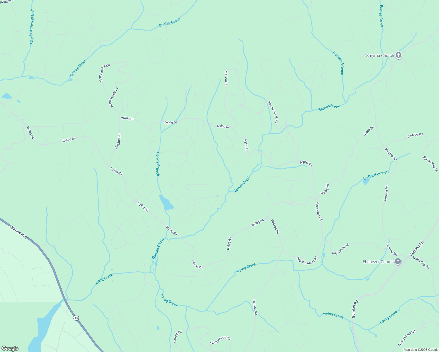 map of restaurants, bars, coffee shops, grocery stores, and more near 471 Sky Ridge Road in Blairsville