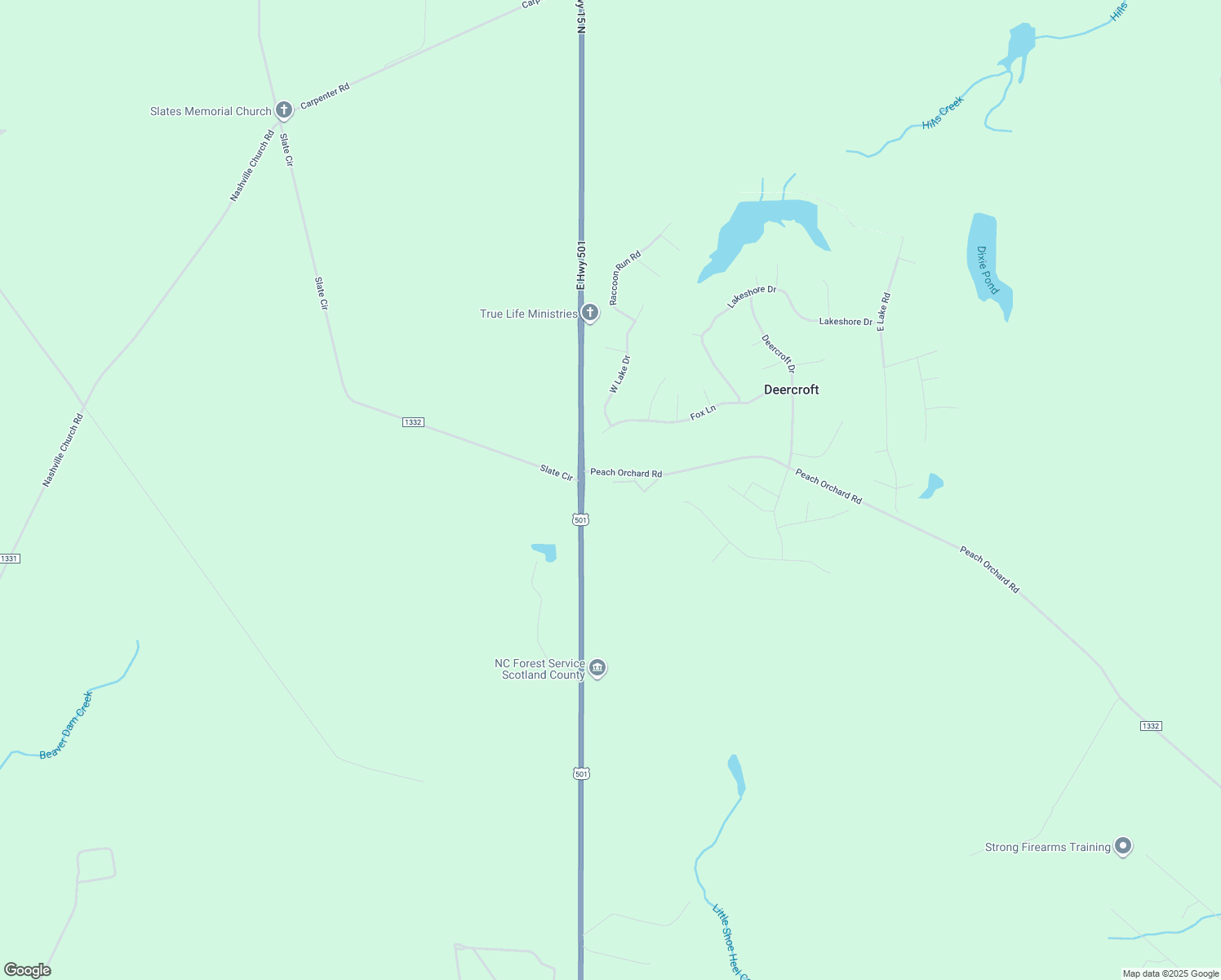 map of restaurants, bars, coffee shops, grocery stores, and more near 29924 Blue Heron Court in Wagram