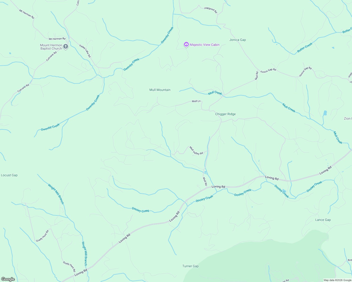 map of restaurants, bars, coffee shops, grocery stores, and more near 11998 Mull Valley Road in Morganton