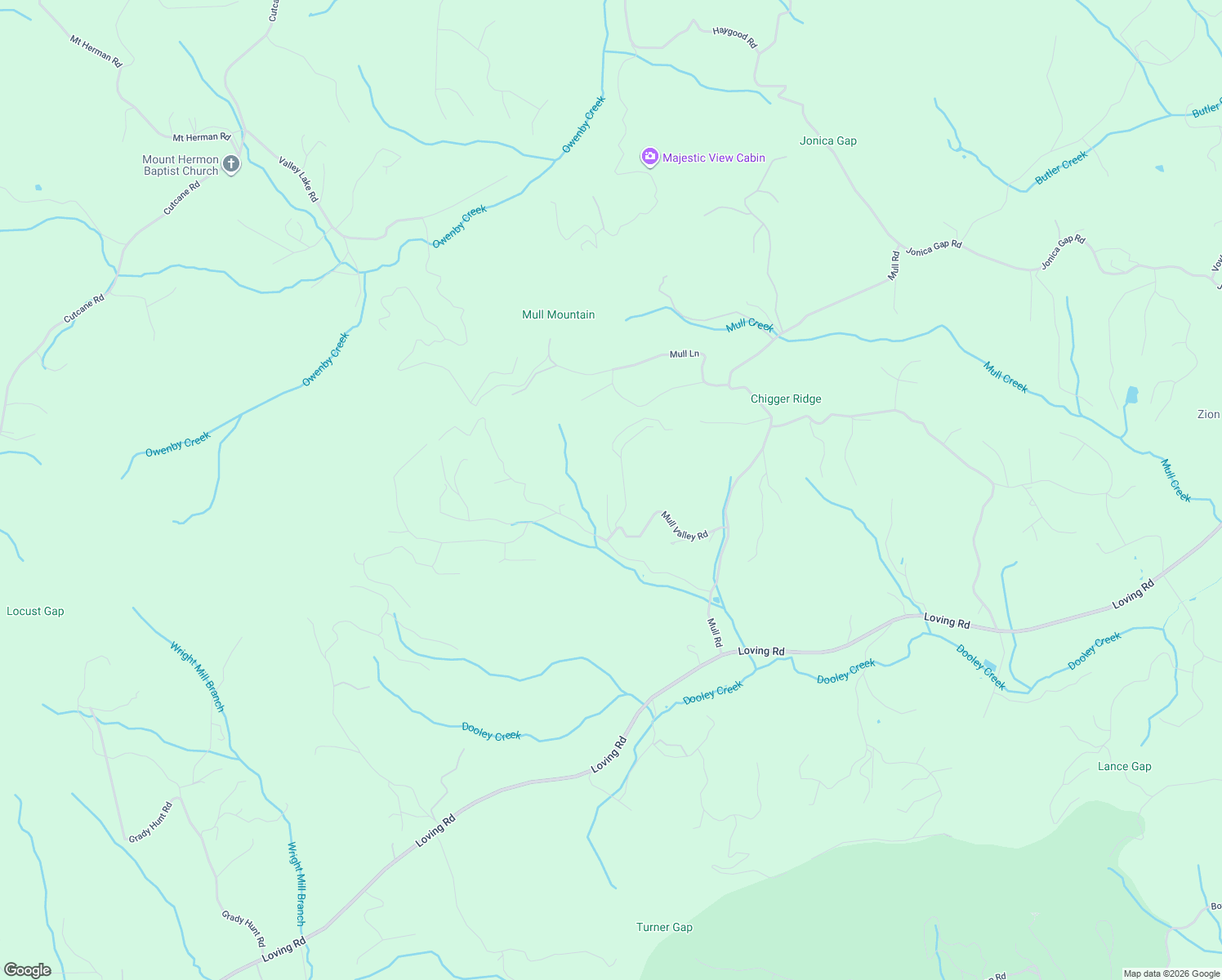 map of restaurants, bars, coffee shops, grocery stores, and more near 11998 Mull Valley Road in Morganton