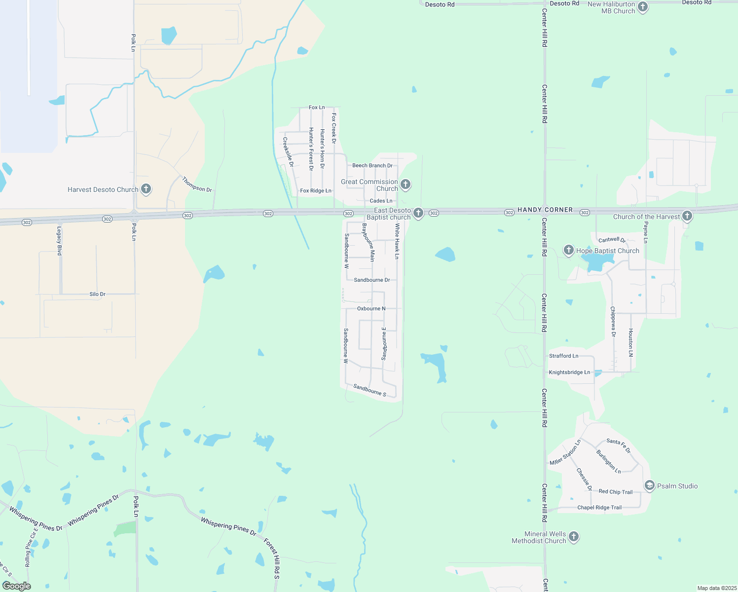 map of restaurants, bars, coffee shops, grocery stores, and more near 6565 Braybourne Main in Olive Branch