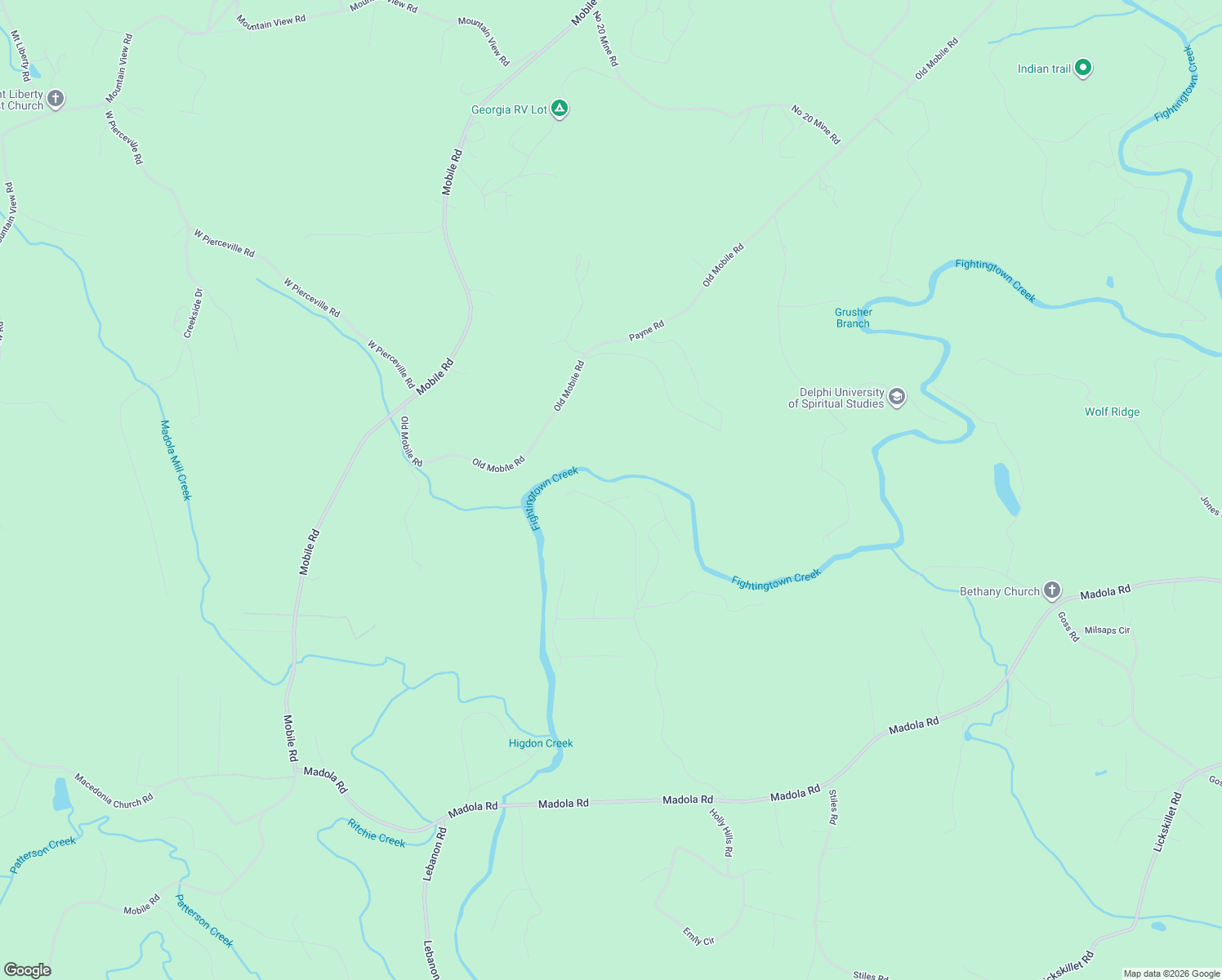 map of restaurants, bars, coffee shops, grocery stores, and more near 11 Ivy Oval in Epworth