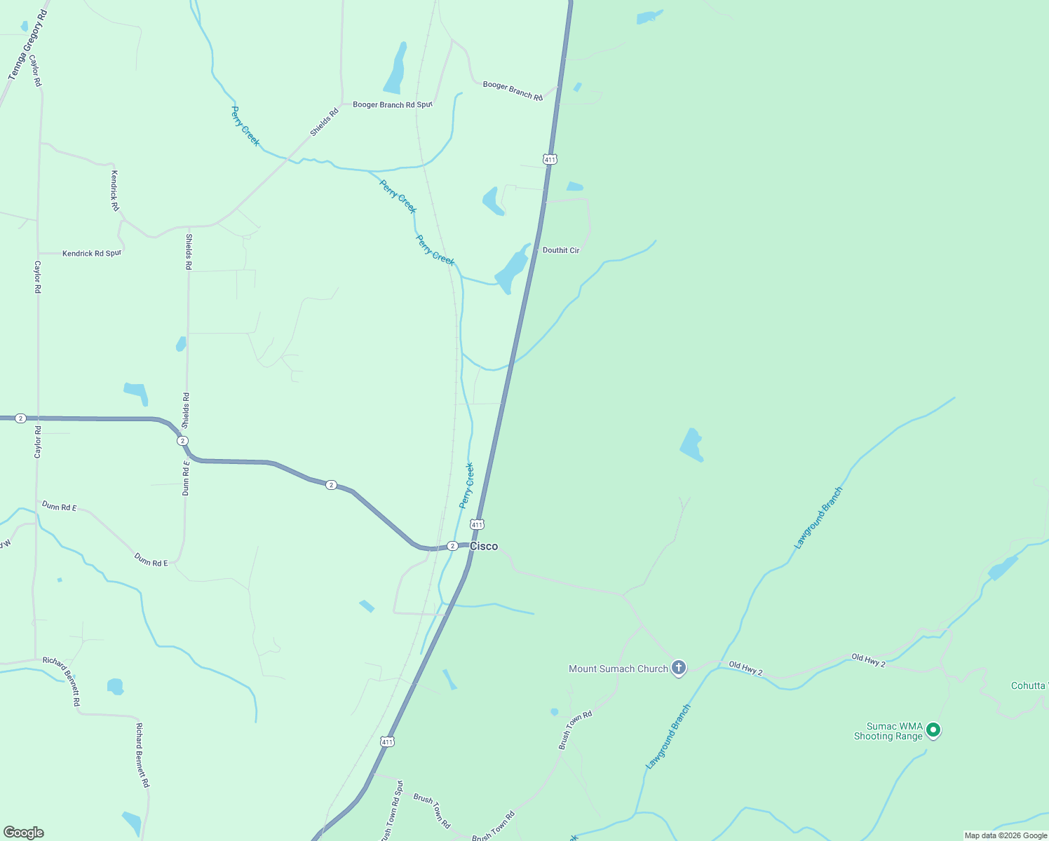 map of restaurants, bars, coffee shops, grocery stores, and more near 12964 U.S. 411 in Crandall