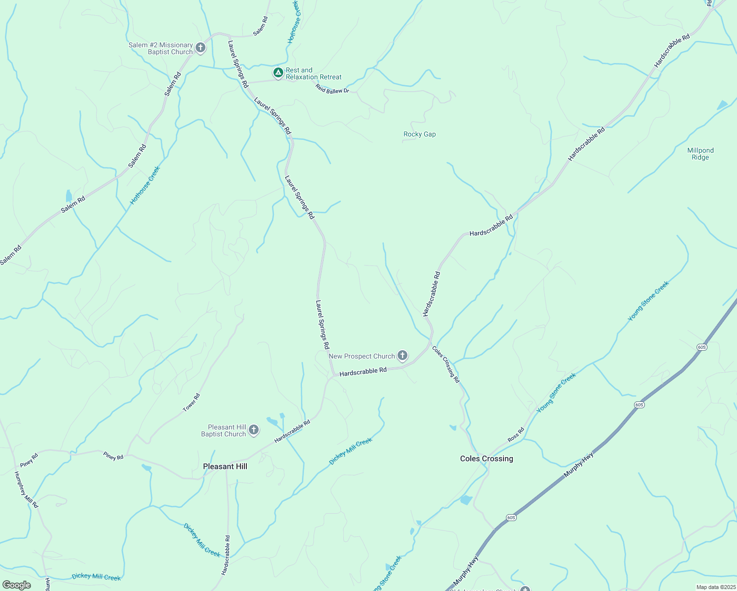 map of restaurants, bars, coffee shops, grocery stores, and more near 231 Garren Road in Mineral Bluff