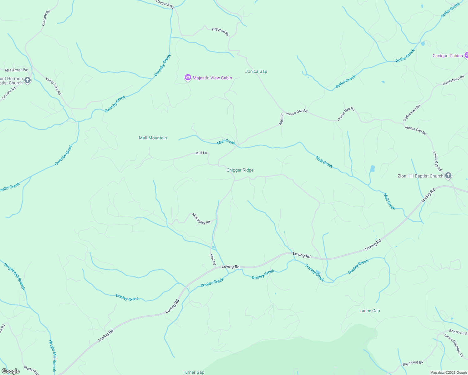 map of restaurants, bars, coffee shops, grocery stores, and more near 5550 Mull Road in Morganton