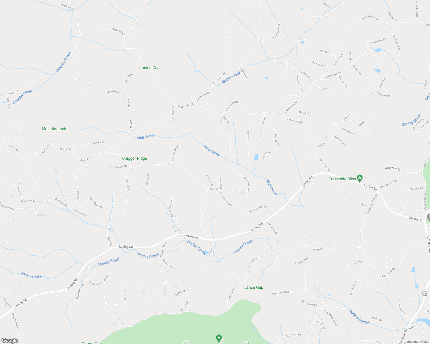 map of restaurants, bars, coffee shops, grocery stores, and more near 105 Anvil Court in Morganton