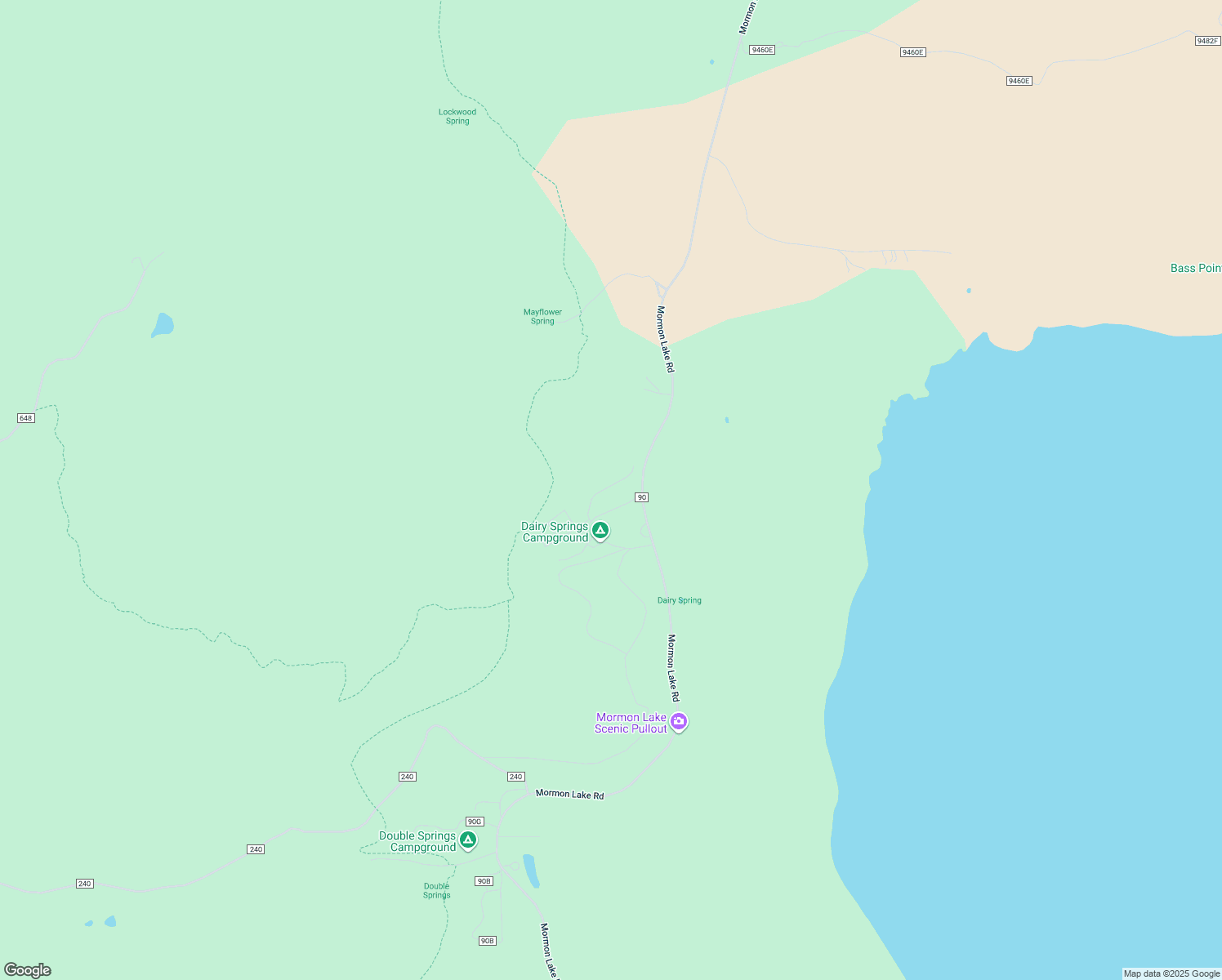 map of restaurants, bars, coffee shops, grocery stores, and more near 2589 Dairy Springs Road in Flagstaff