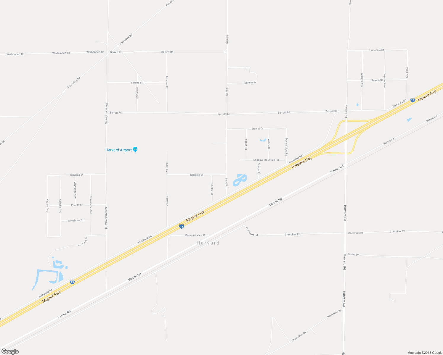 map of restaurants, bars, coffee shops, grocery stores, and more near 38870 Tami Road in Newberry Springs