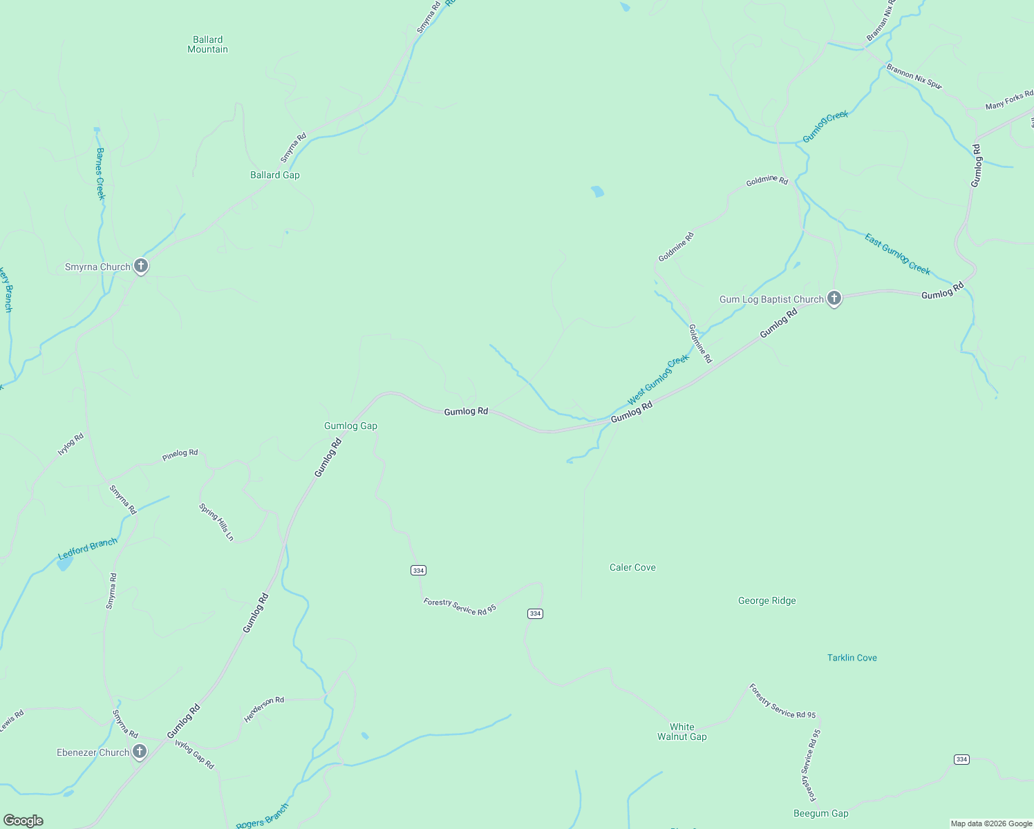 map of restaurants, bars, coffee shops, grocery stores, and more near 575 Gumlog Road in Young Harris