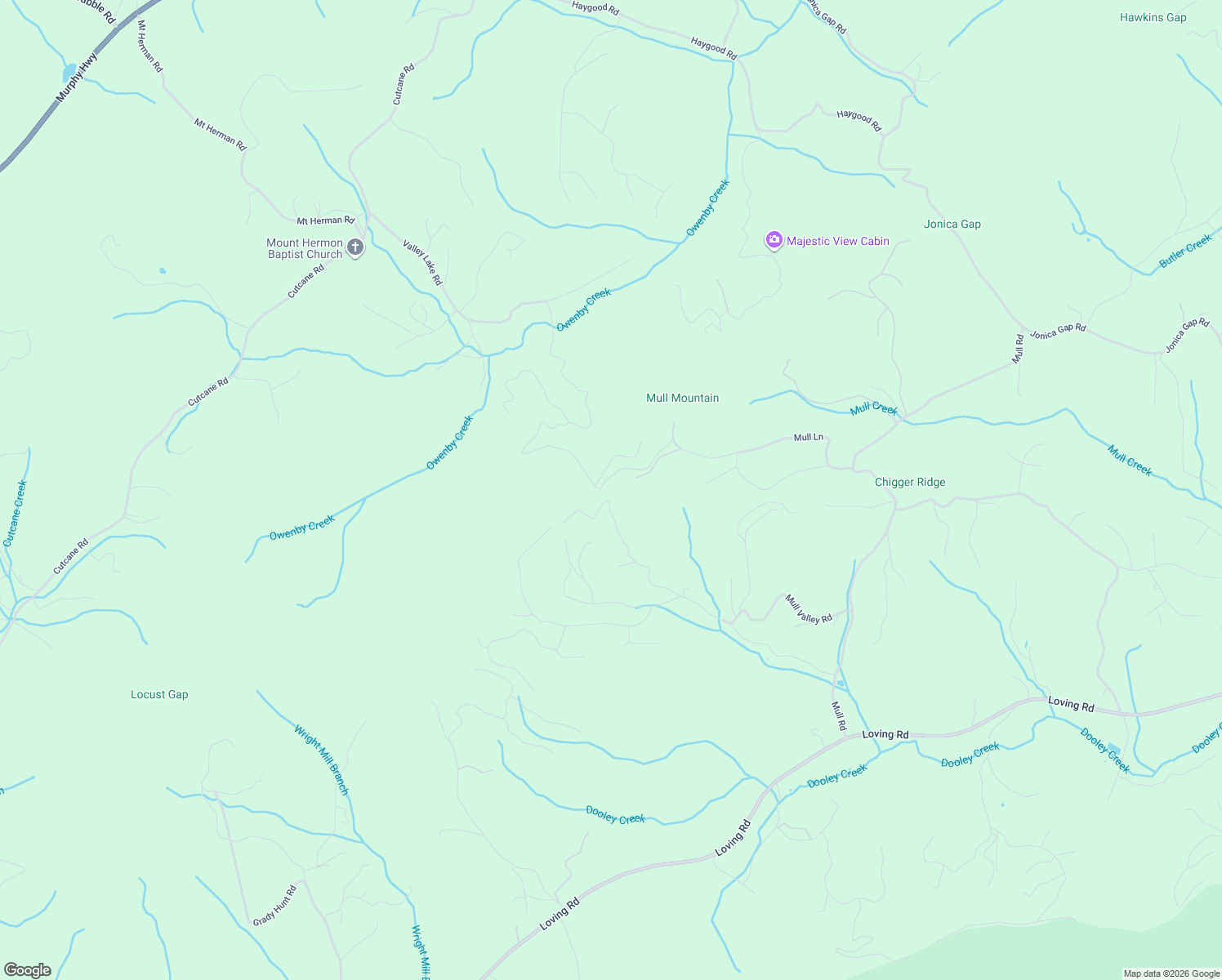 map of restaurants, bars, coffee shops, grocery stores, and more near 11577 Mull Lane Extension in Morganton