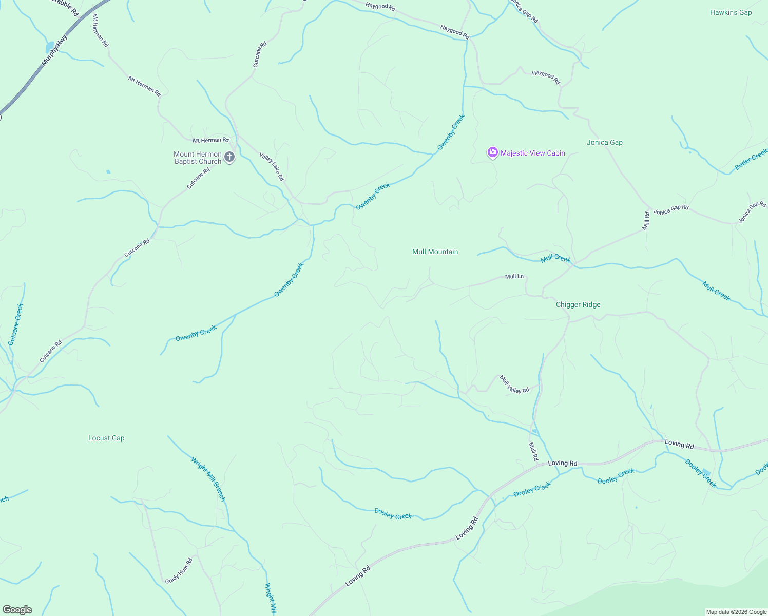 map of restaurants, bars, coffee shops, grocery stores, and more near 11577 Mull Lane Extension in Morganton
