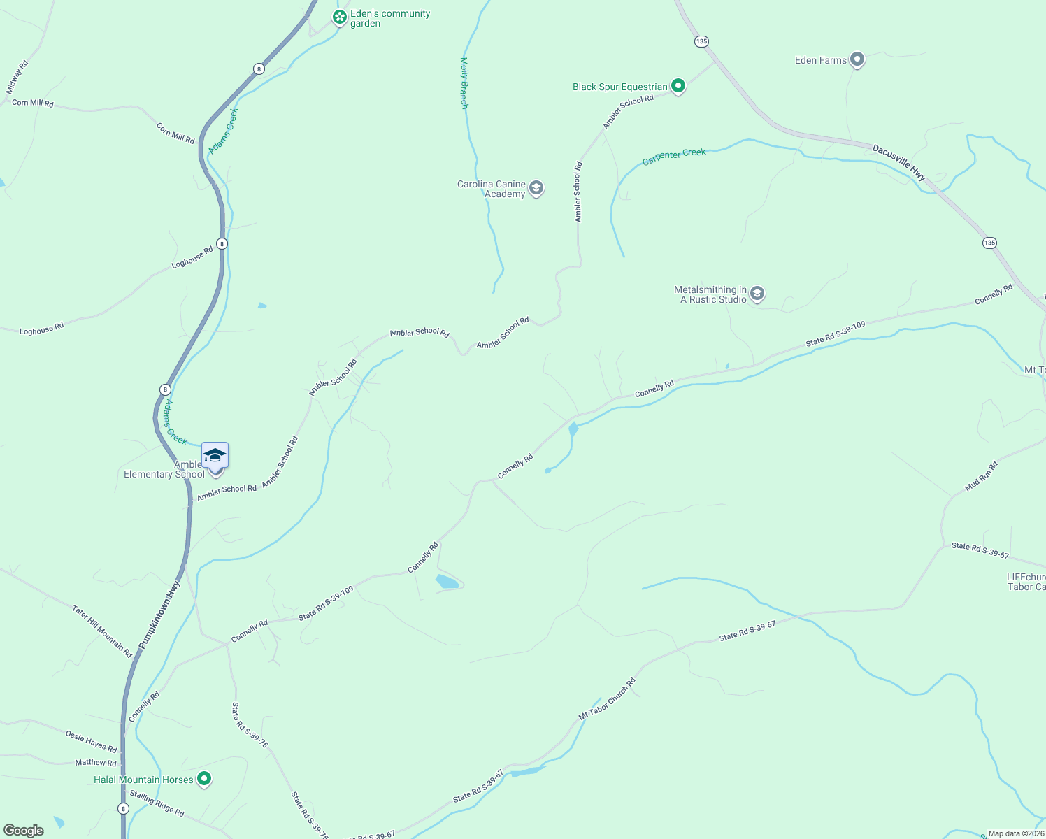map of restaurants, bars, coffee shops, grocery stores, and more near 572 Connelly Road in Pickens