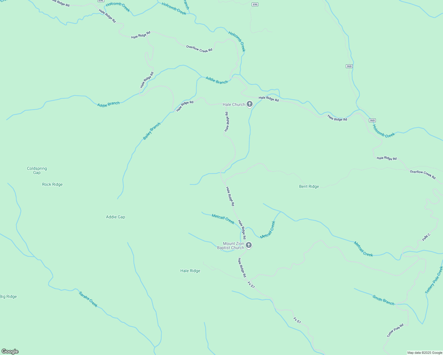 map of restaurants, bars, coffee shops, grocery stores, and more near Hale Ridge Road in Clayton