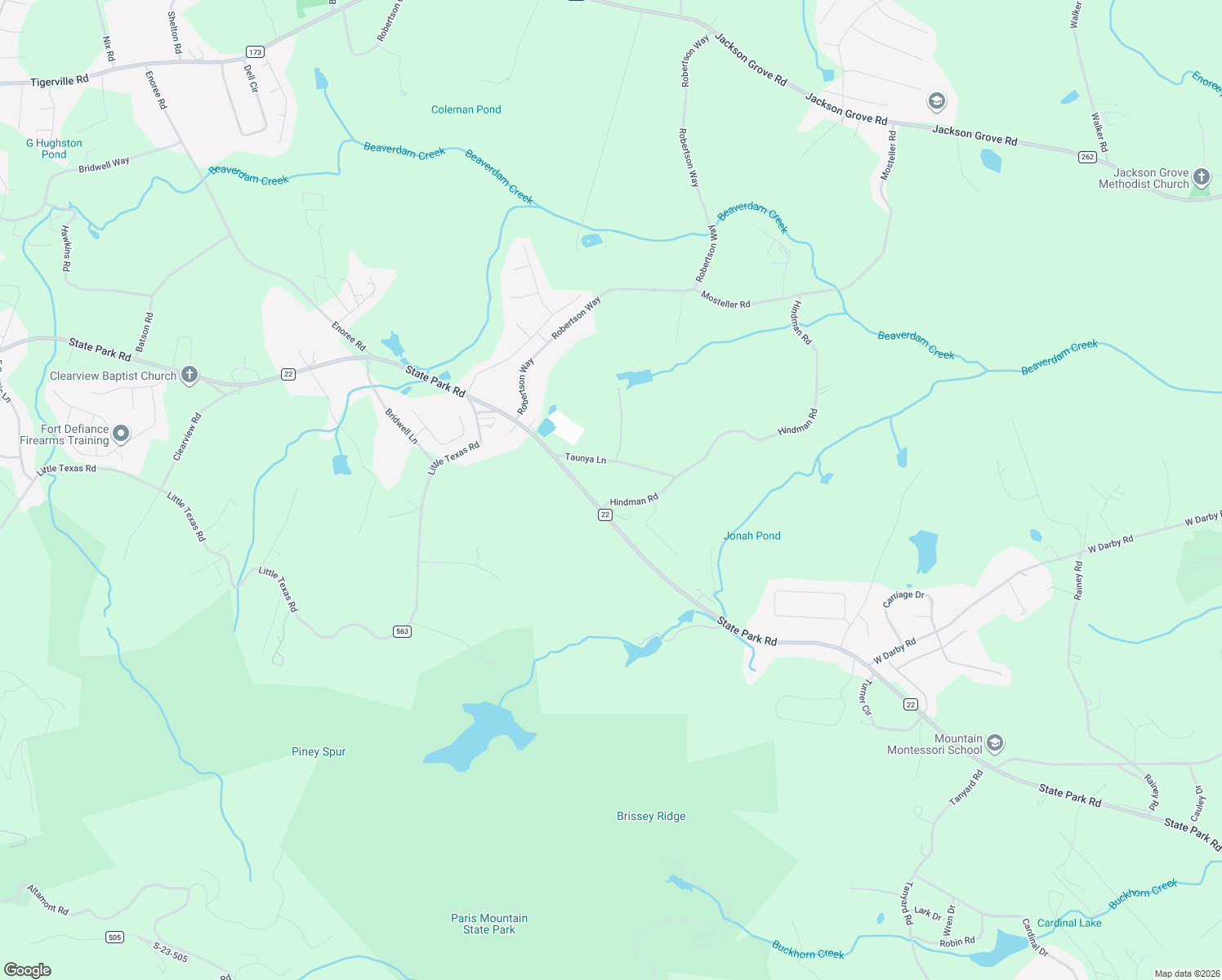 map of restaurants, bars, coffee shops, grocery stores, and more near 9 Hindman Road in Travelers Rest