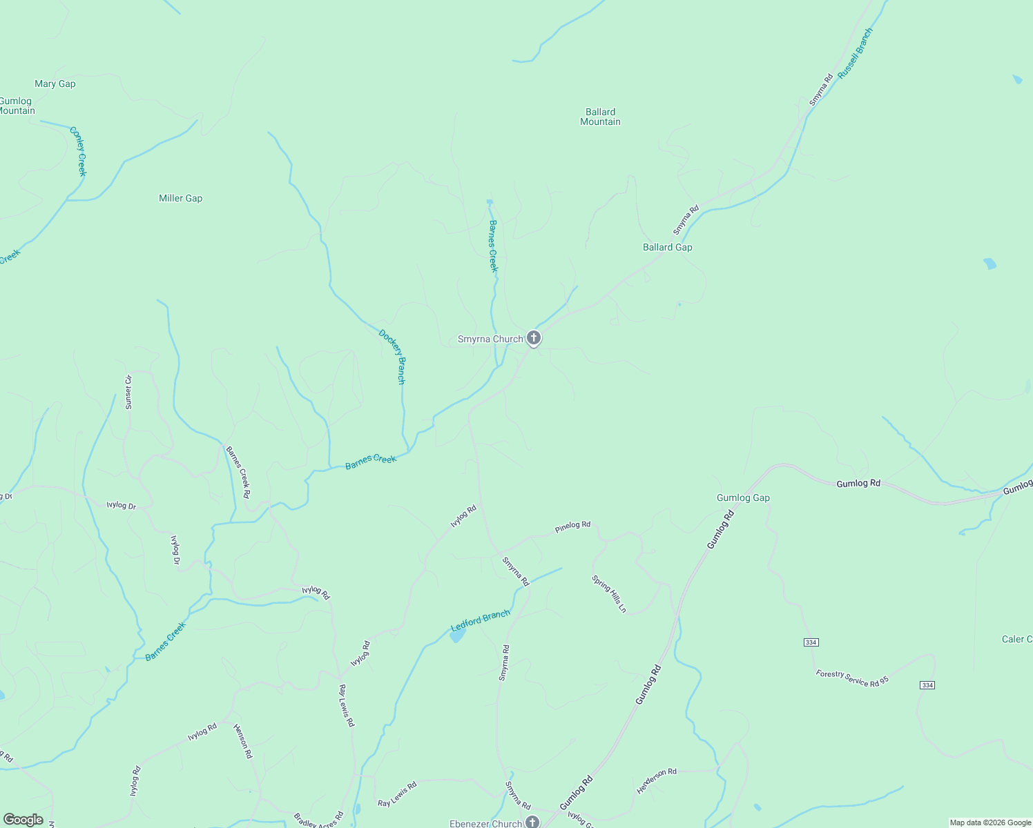 map of restaurants, bars, coffee shops, grocery stores, and more near 57 King Place in Young Harris