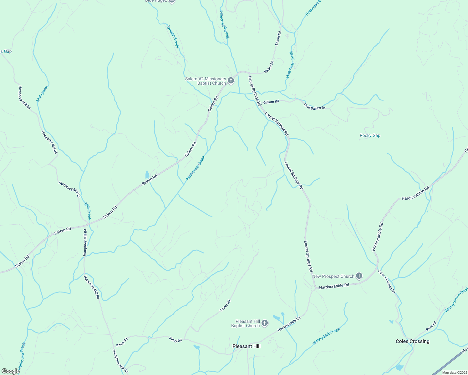 map of restaurants, bars, coffee shops, grocery stores, and more near 598 Hickory Drive in Mineral Bluff