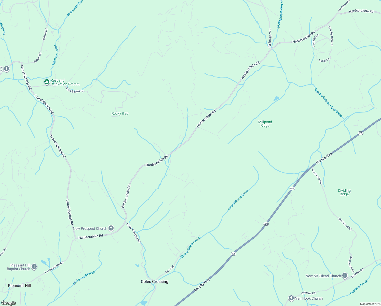 map of restaurants, bars, coffee shops, grocery stores, and more near 4082 Hardscrabble Road in Mineral Bluff