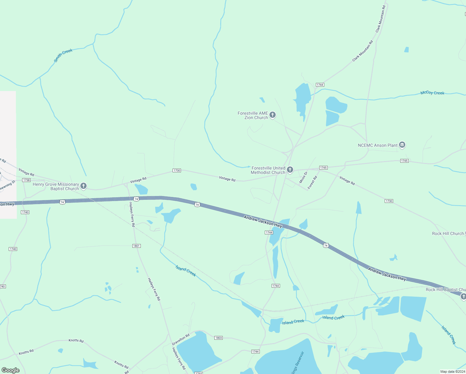 4806 Vintage Road, Lilesville NC Walk Score