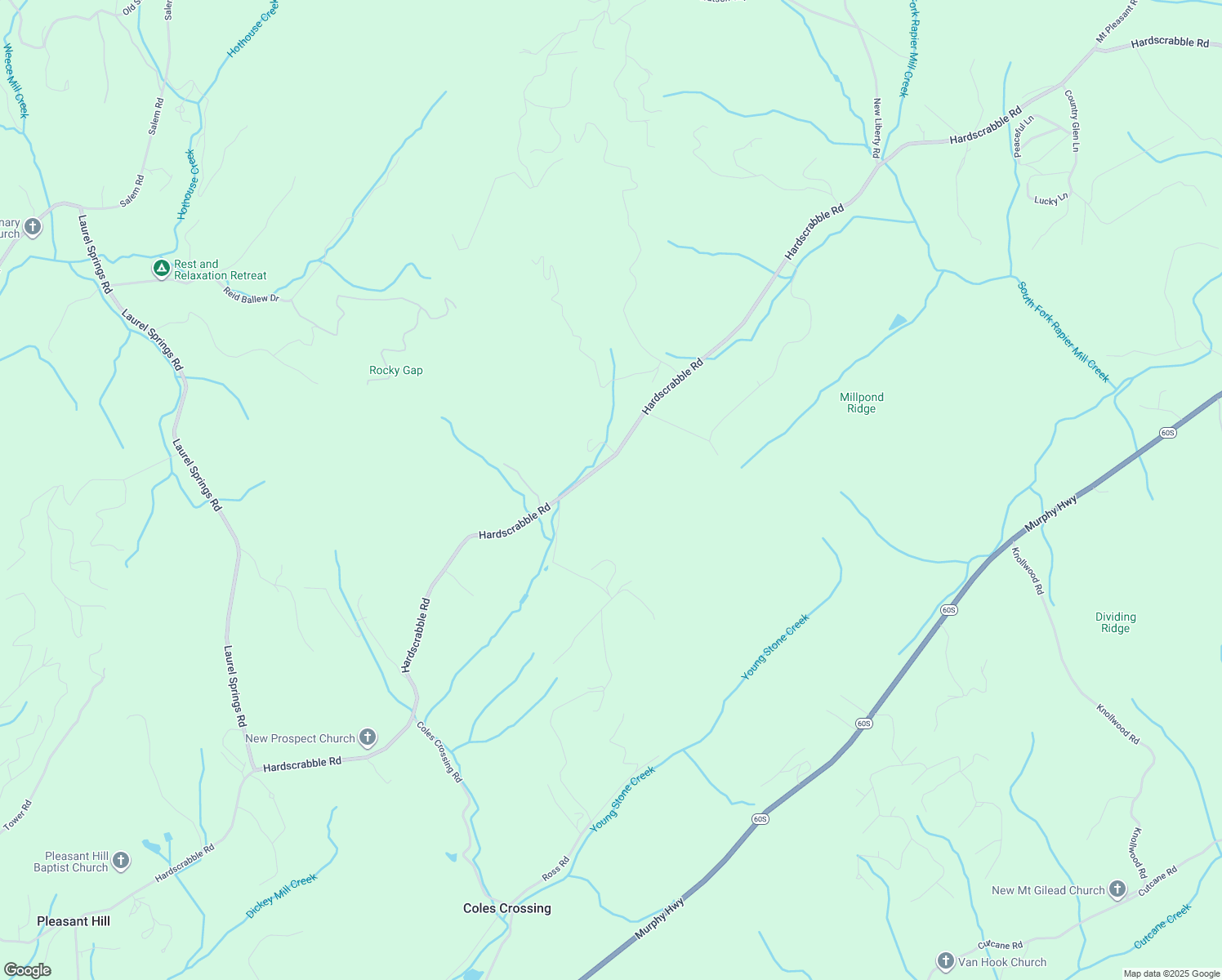 map of restaurants, bars, coffee shops, grocery stores, and more near 4082 Hardscrabble Road in Mineral Bluff