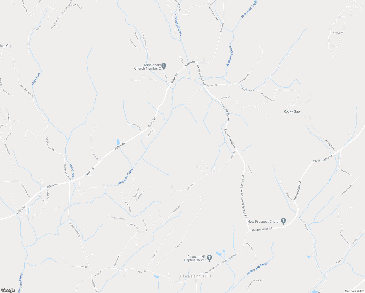 map of restaurants, bars, coffee shops, grocery stores, and more near 598 Hickory Drive in Mineral Bluff