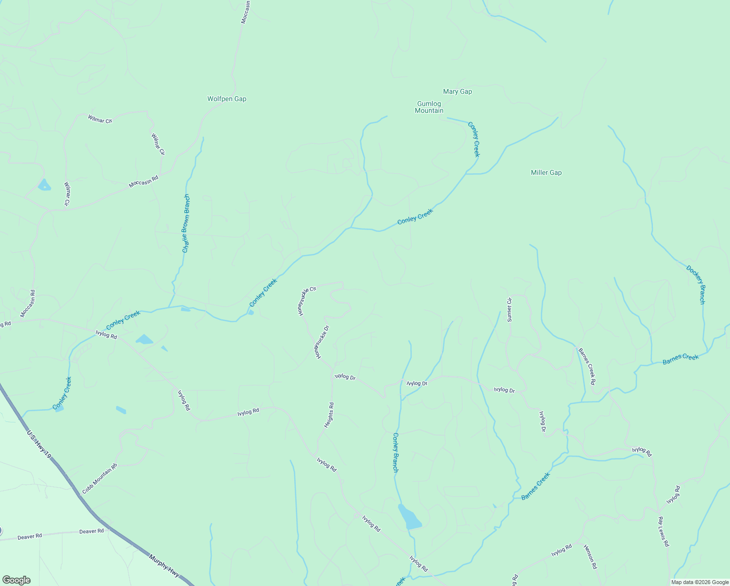 map of restaurants, bars, coffee shops, grocery stores, and more near 816 Honeysuckle Drive in Blairsville
