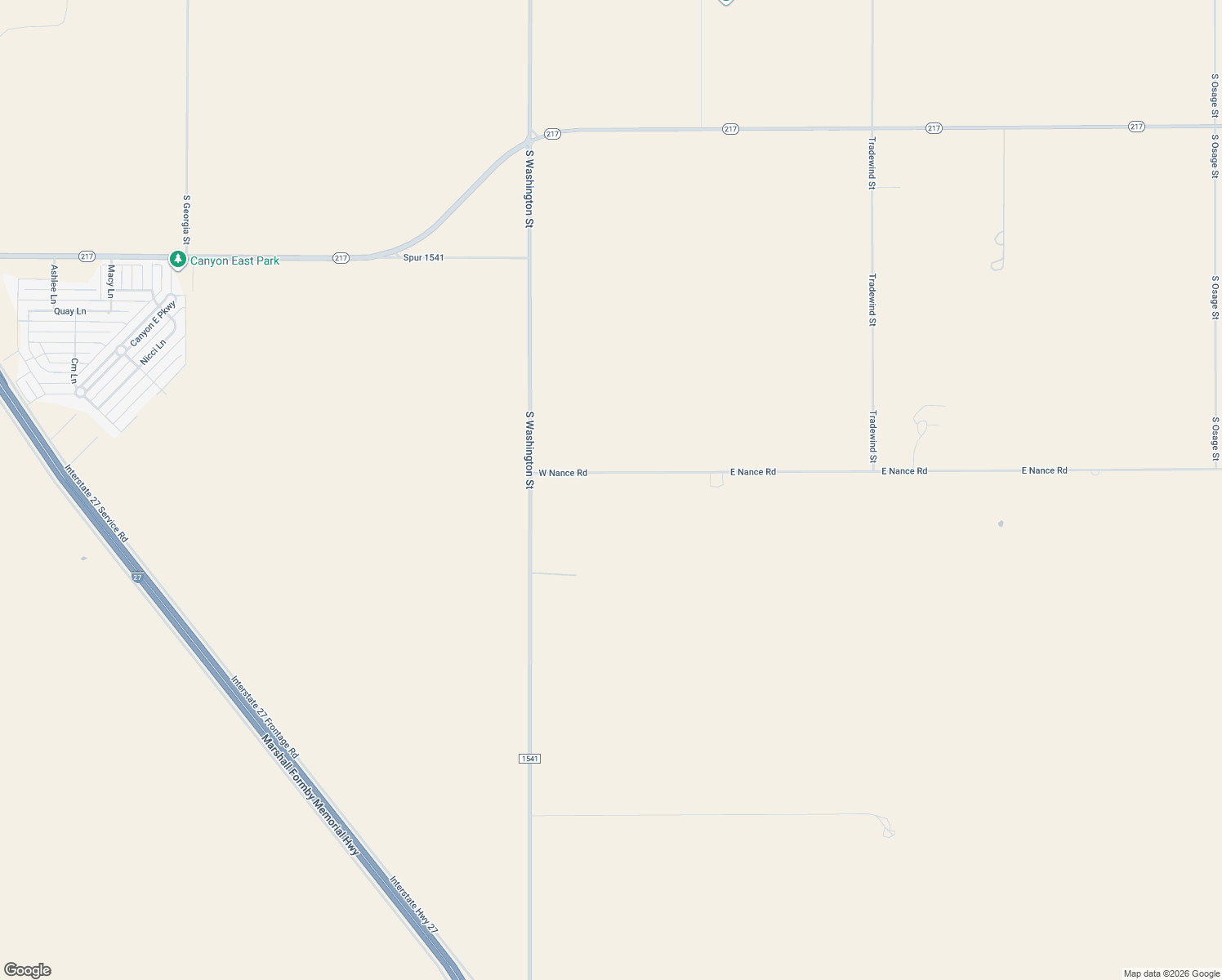 map of restaurants, bars, coffee shops, grocery stores, and more near 911 W Nance Rd in Canyon