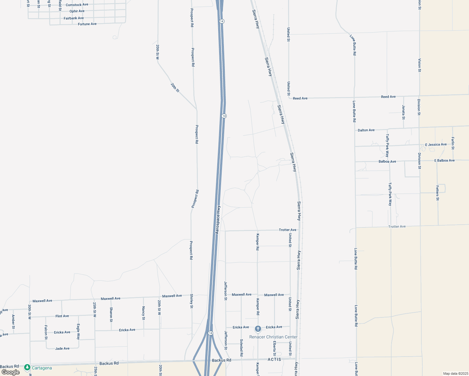 map of restaurants, bars, coffee shops, grocery stores, and more near 10000 Kemper Road in Mojave