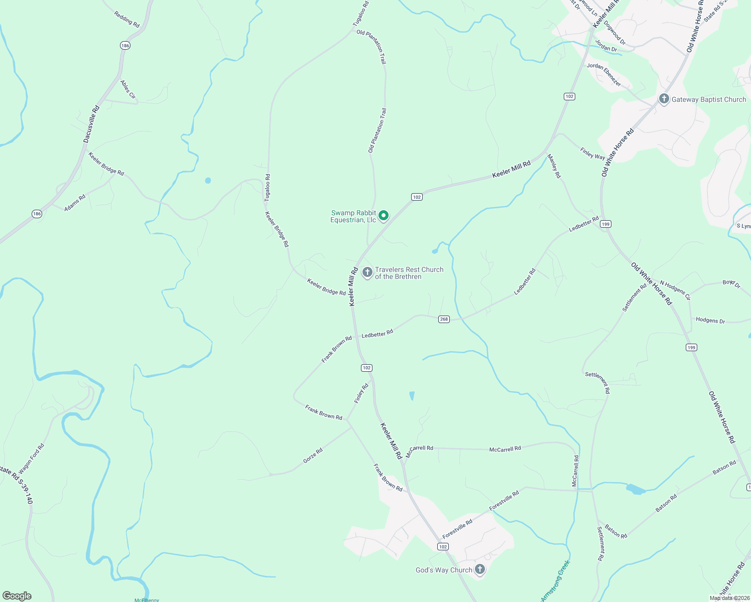 map of restaurants, bars, coffee shops, grocery stores, and more near 23 Hudson Road in Travelers Rest