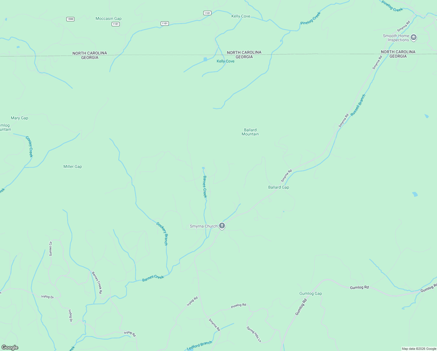 map of restaurants, bars, coffee shops, grocery stores, and more near 152 Dockery Ridge Road in Young Harris