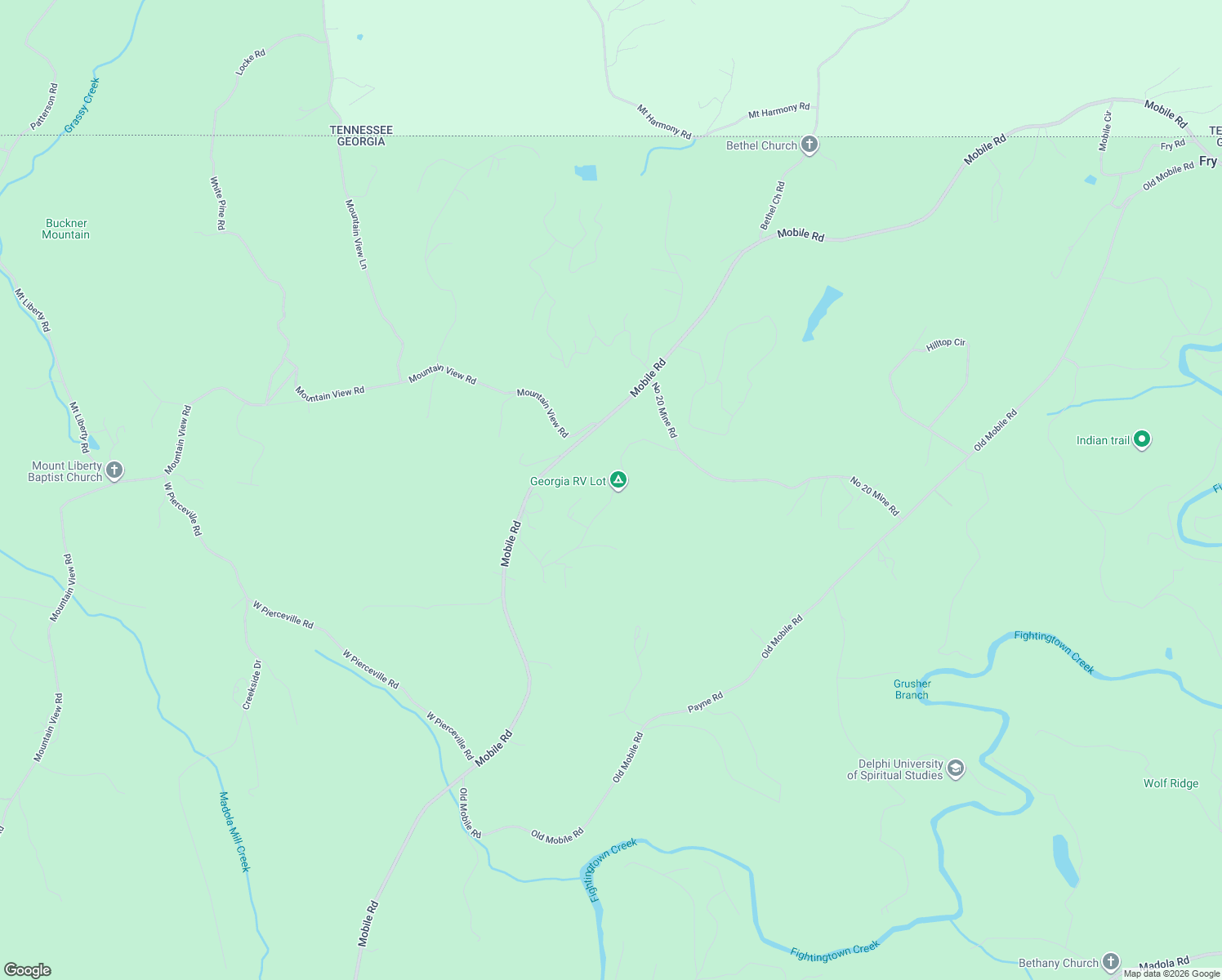 map of restaurants, bars, coffee shops, grocery stores, and more near 318 Joy Drive in McCaysville