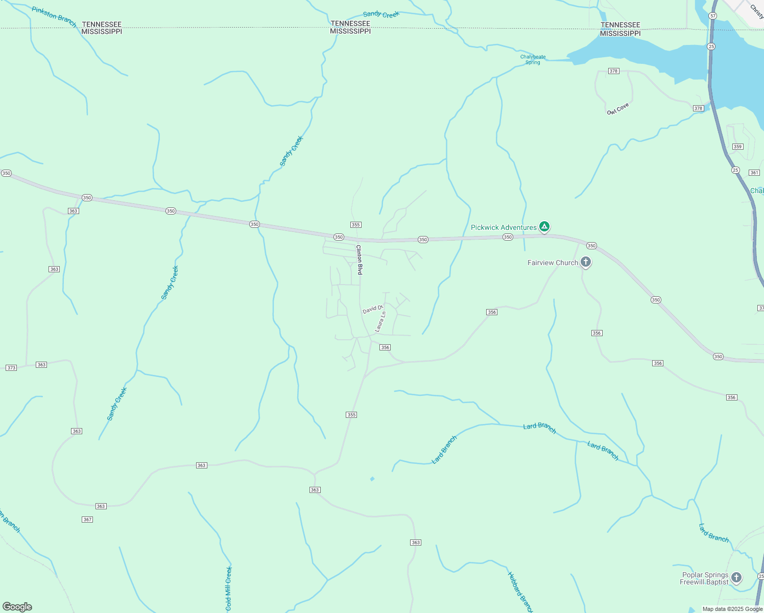 map of restaurants, bars, coffee shops, grocery stores, and more near David Drive in Iuka
