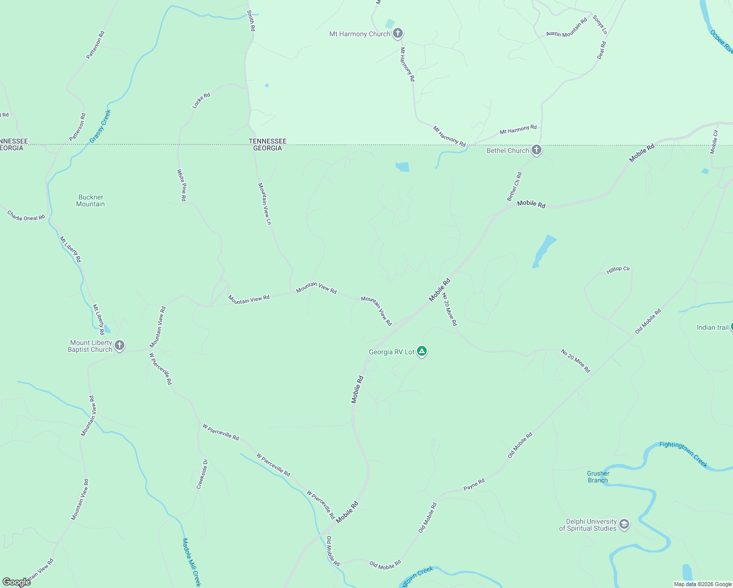 map of restaurants, bars, coffee shops, grocery stores, and more near 317 Mountain View Road in McCaysville