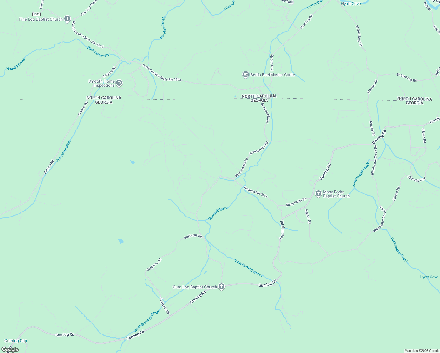 map of restaurants, bars, coffee shops, grocery stores, and more near 377 Ray Drive in Young Harris