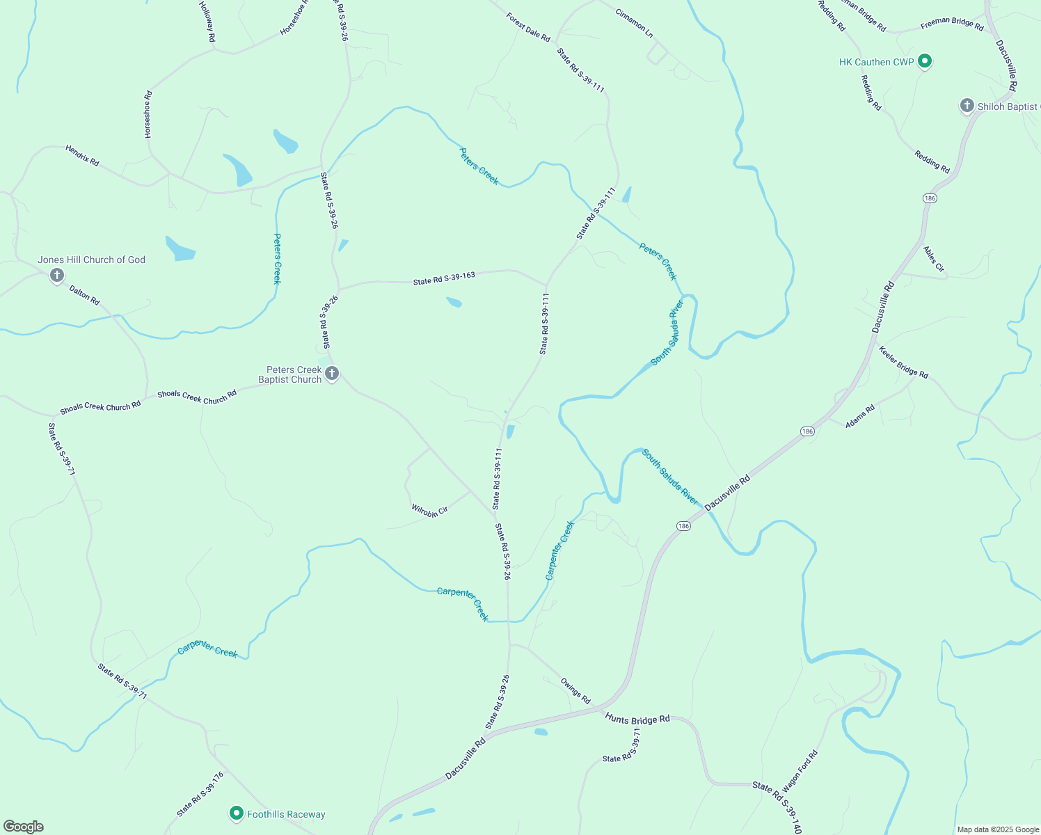 map of restaurants, bars, coffee shops, grocery stores, and more near 11 Clarks Hill Drive in Easley