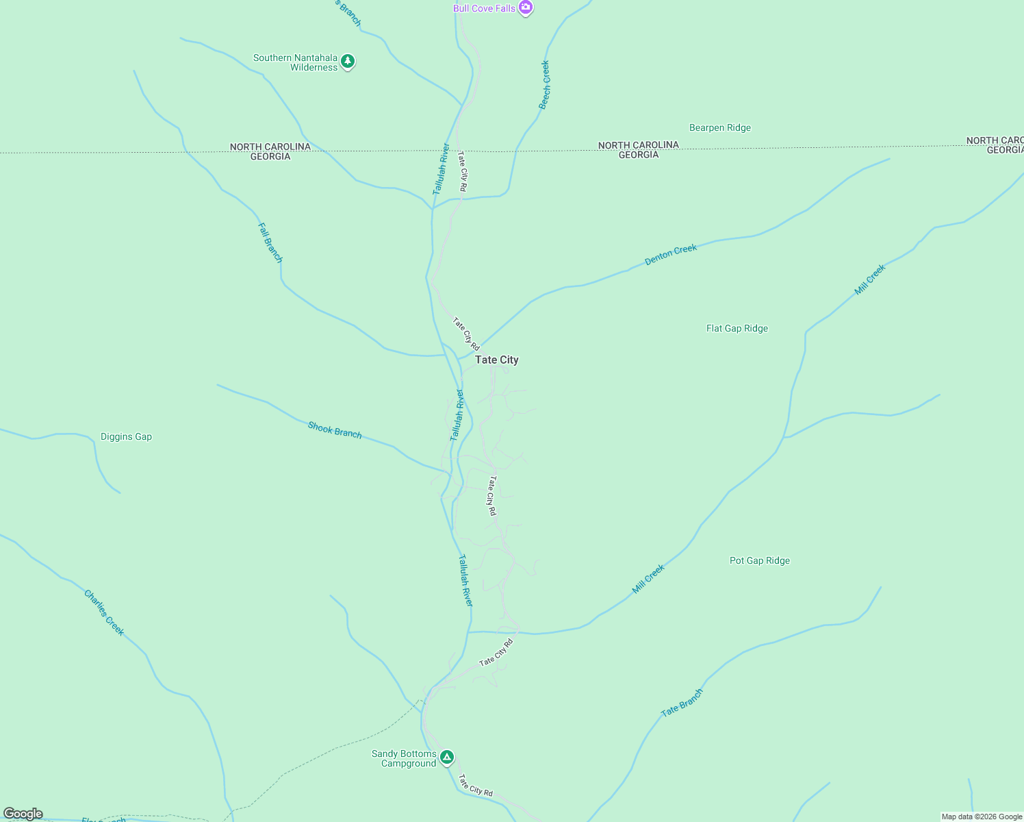 map of restaurants, bars, coffee shops, grocery stores, and more near Nichols Lane in Tate City