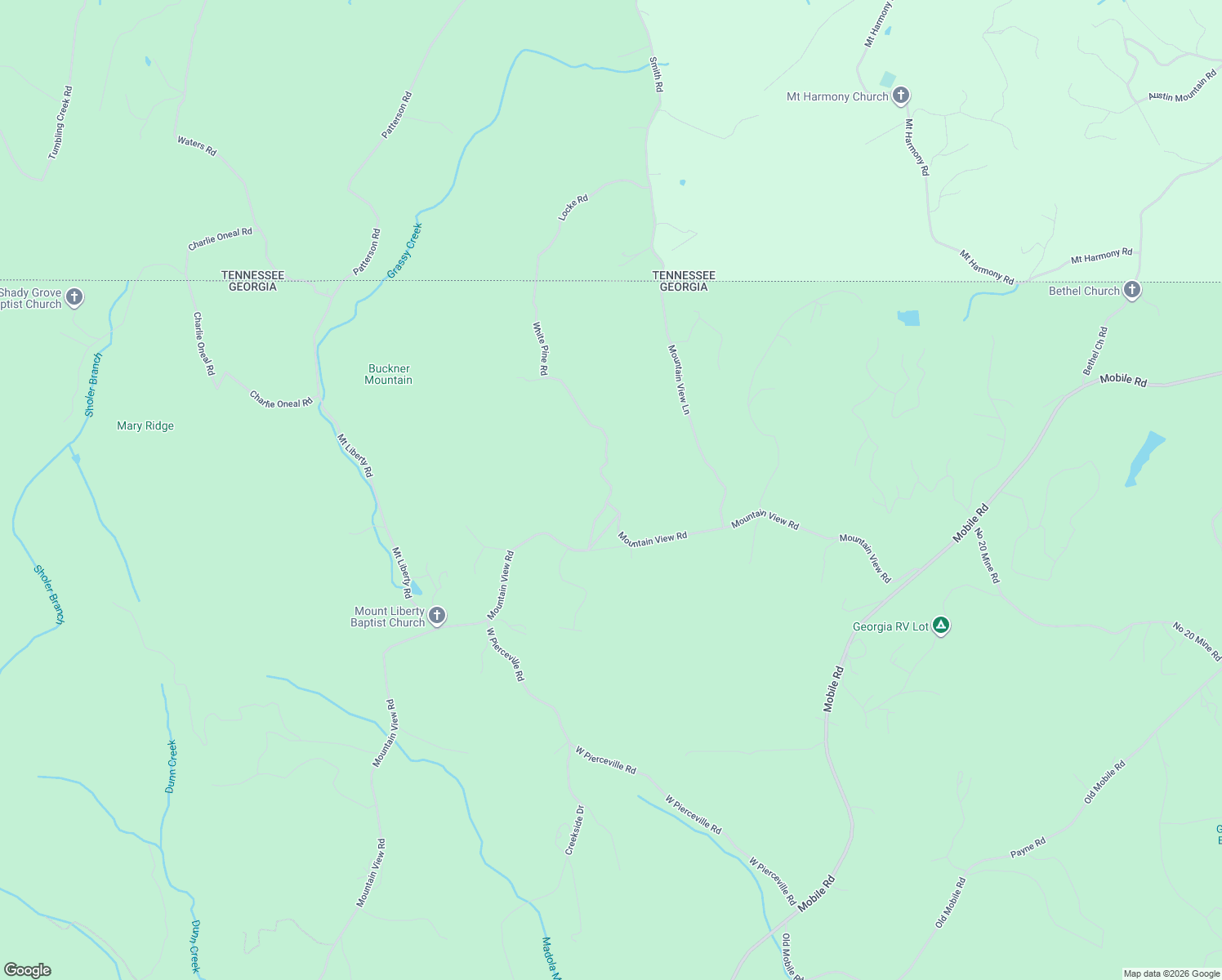 map of restaurants, bars, coffee shops, grocery stores, and more near 148 White Pine Road in McCaysville
