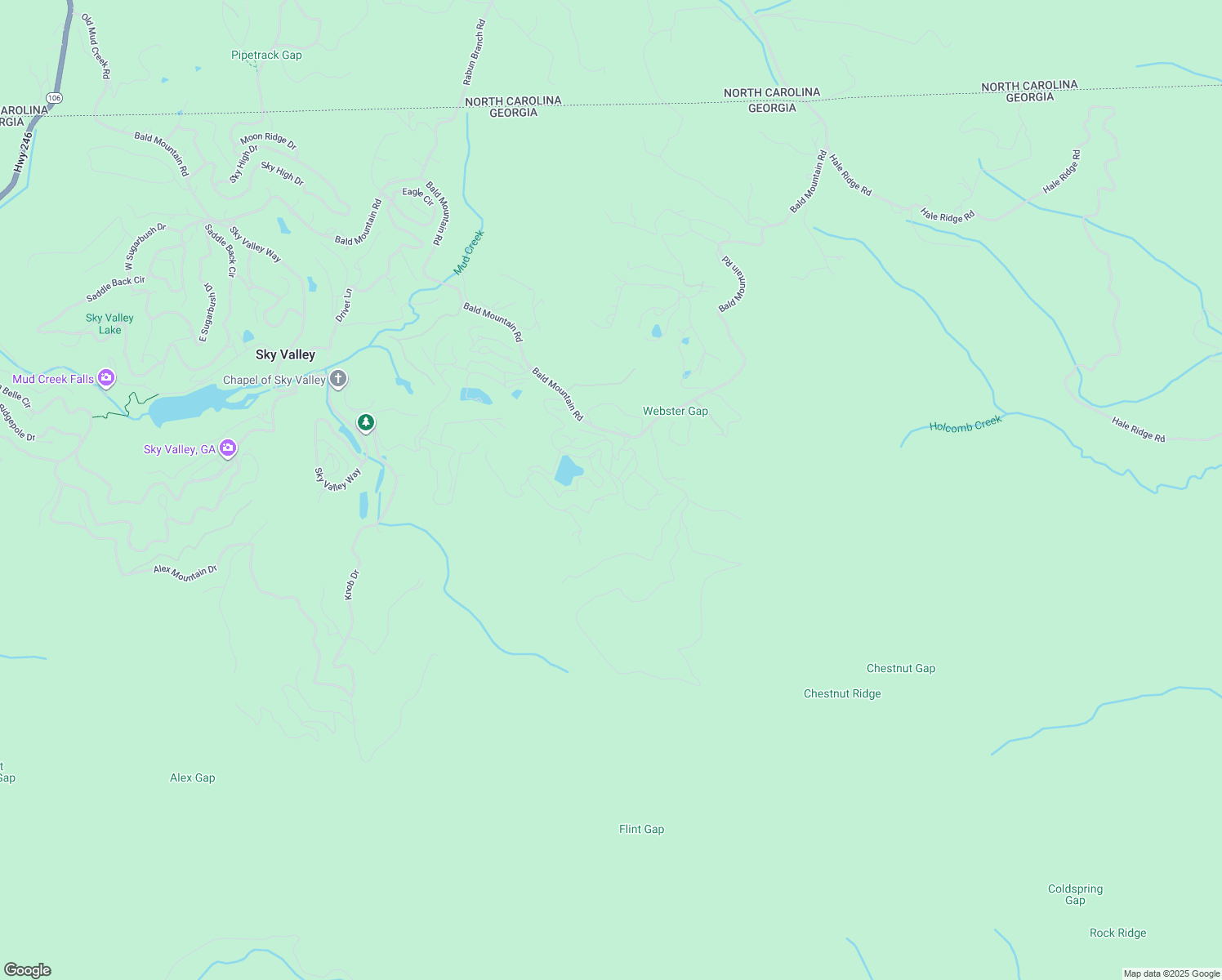 map of restaurants, bars, coffee shops, grocery stores, and more near 150 Maple Leaf Drive in Dillard