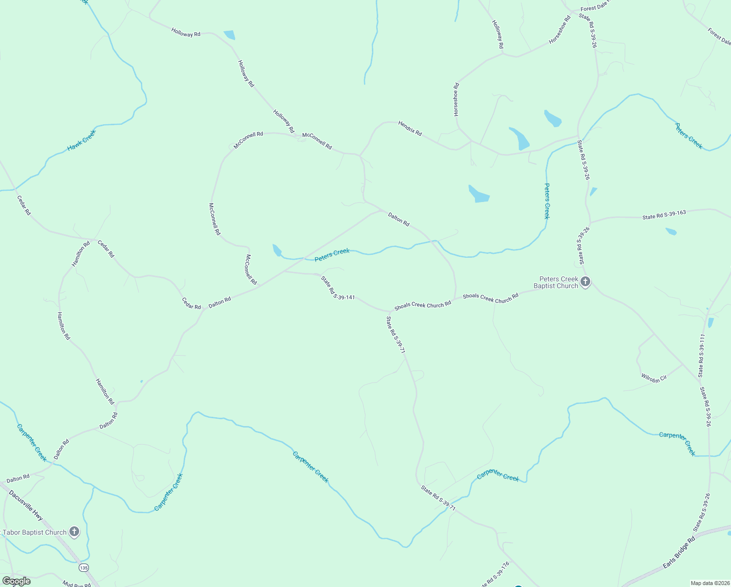 map of restaurants, bars, coffee shops, grocery stores, and more near 211 State Road S-39-141 in Easley