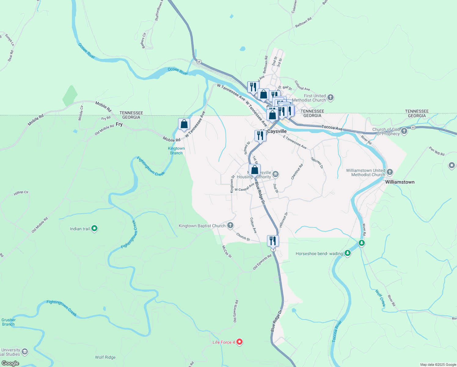 64 Barry Street, McCaysville GA Walk Score