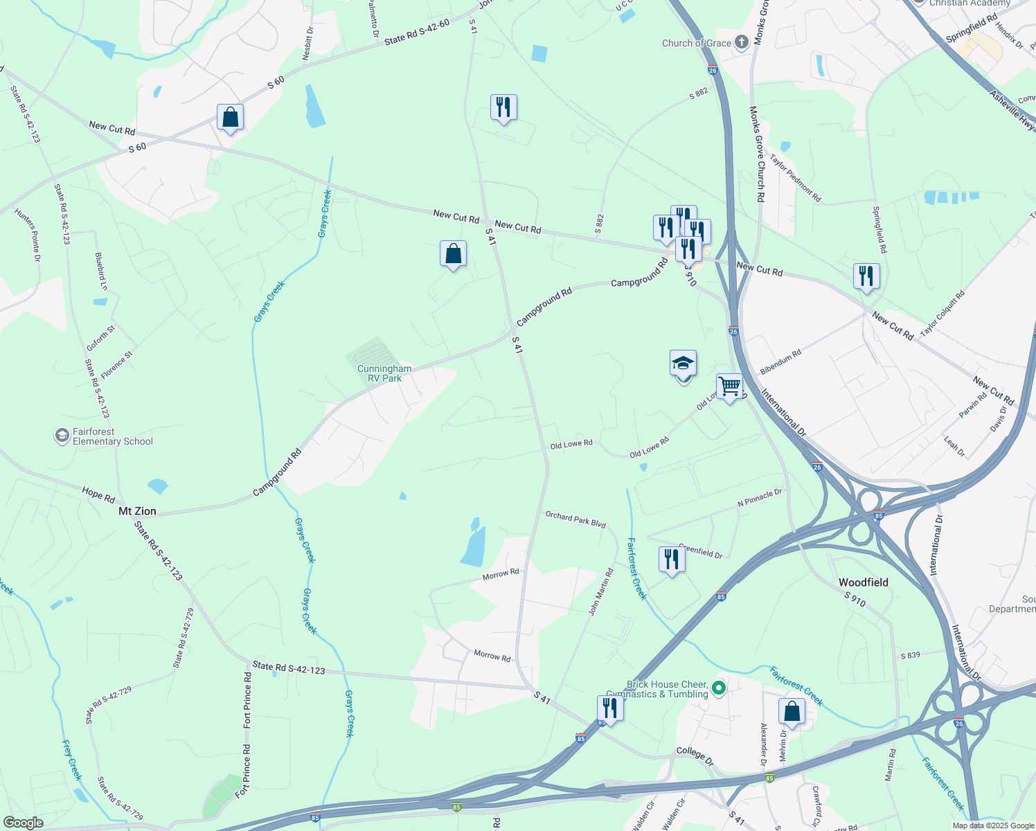 5135 North Blackstock Road, Spartanburg SC Walk Score