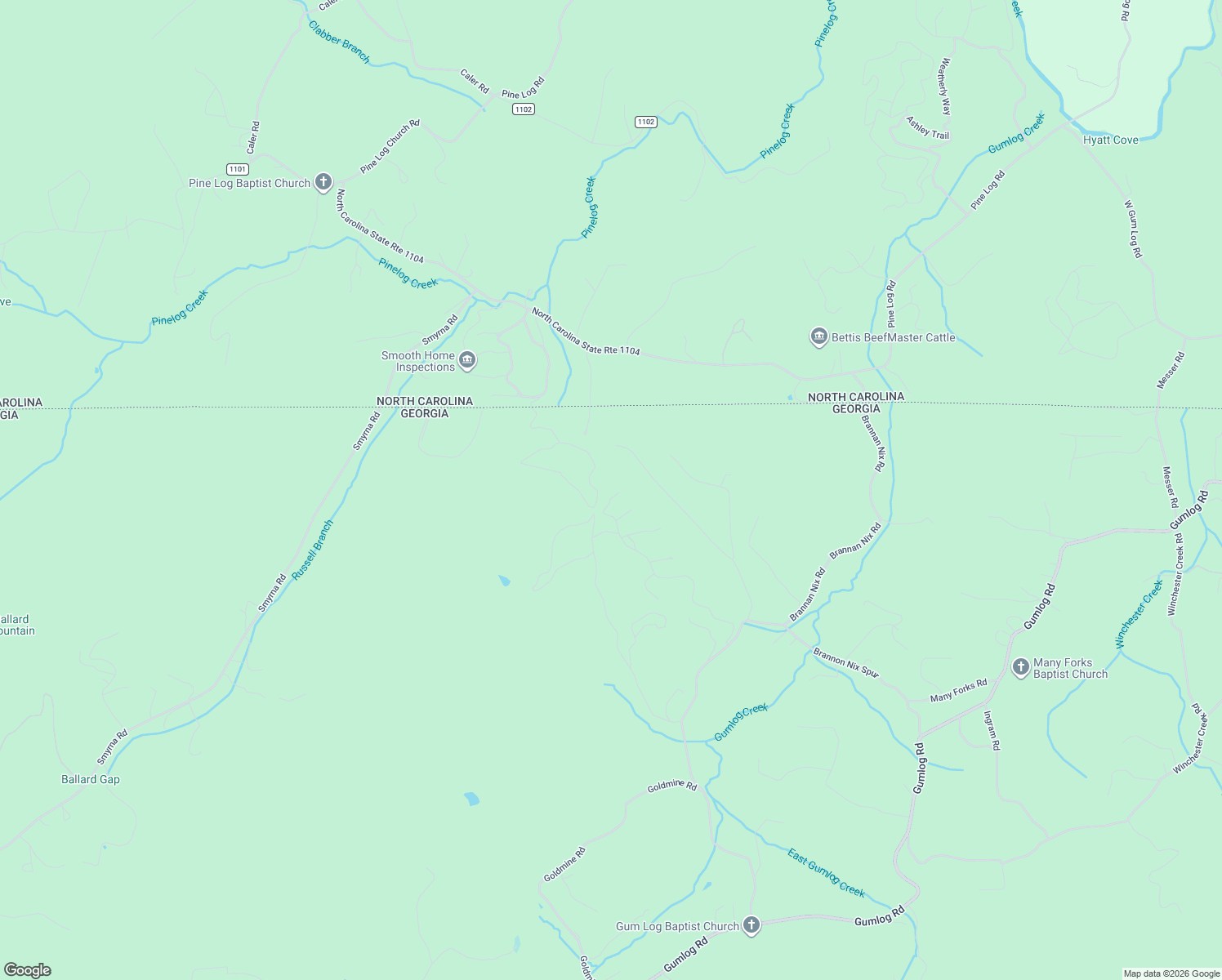 map of restaurants, bars, coffee shops, grocery stores, and more near 629 Ray Drive in Young Harris