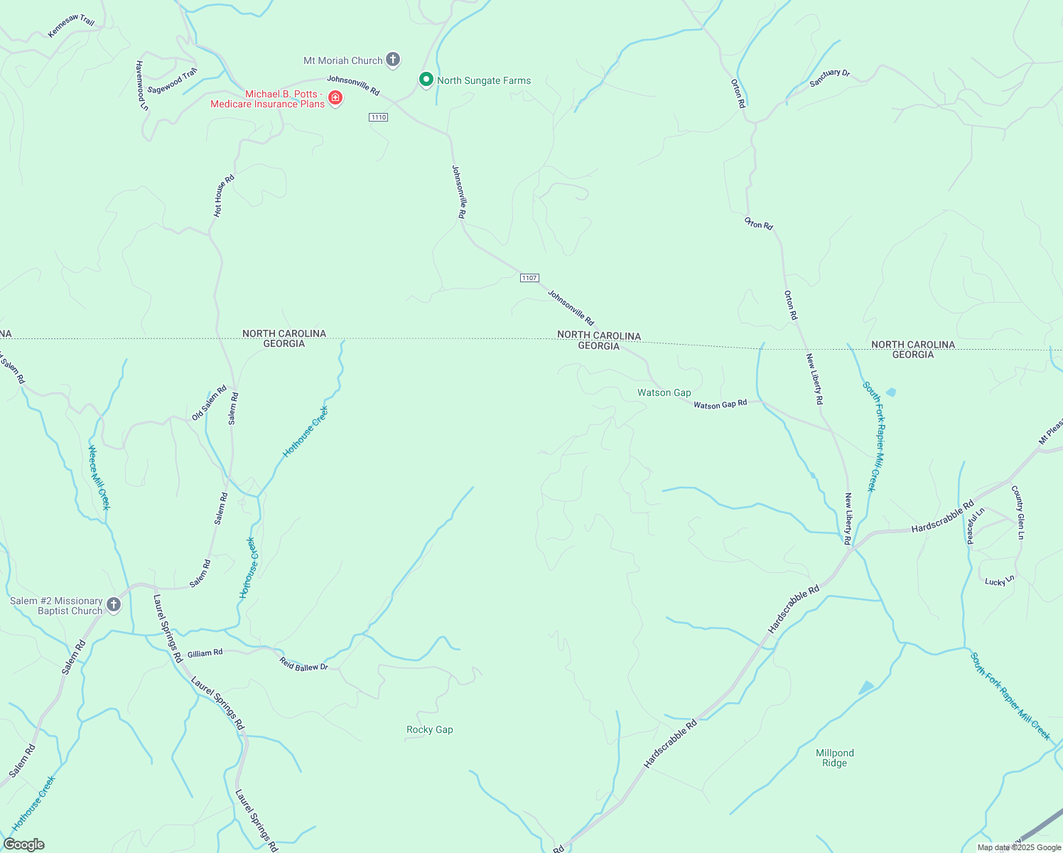 map of restaurants, bars, coffee shops, grocery stores, and more near in Mineral Bluff