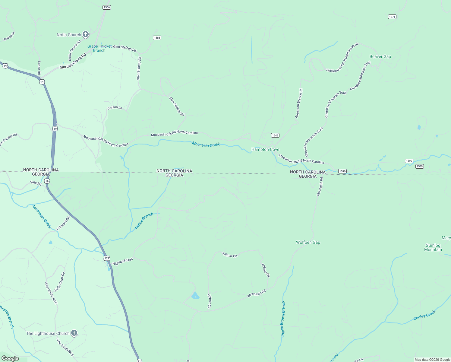 map of restaurants, bars, coffee shops, grocery stores, and more near 7343 Roys Road in Blairsville