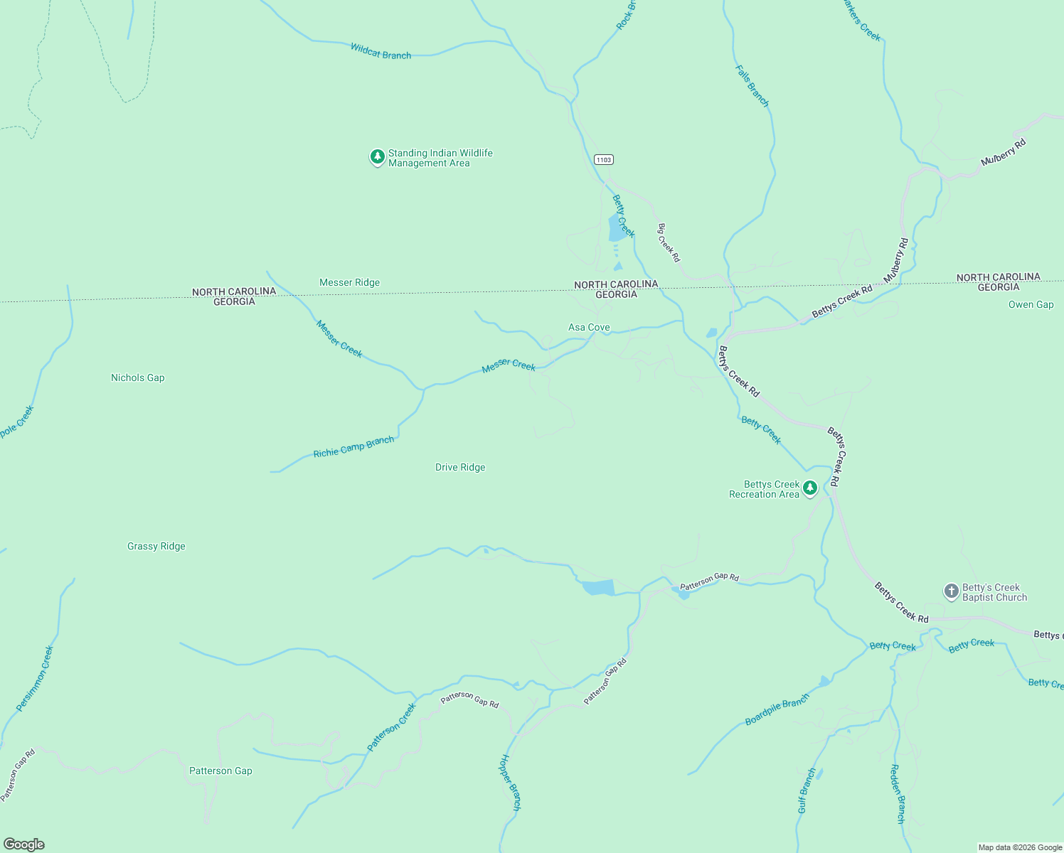 map of restaurants, bars, coffee shops, grocery stores, and more near in Rabun Gap