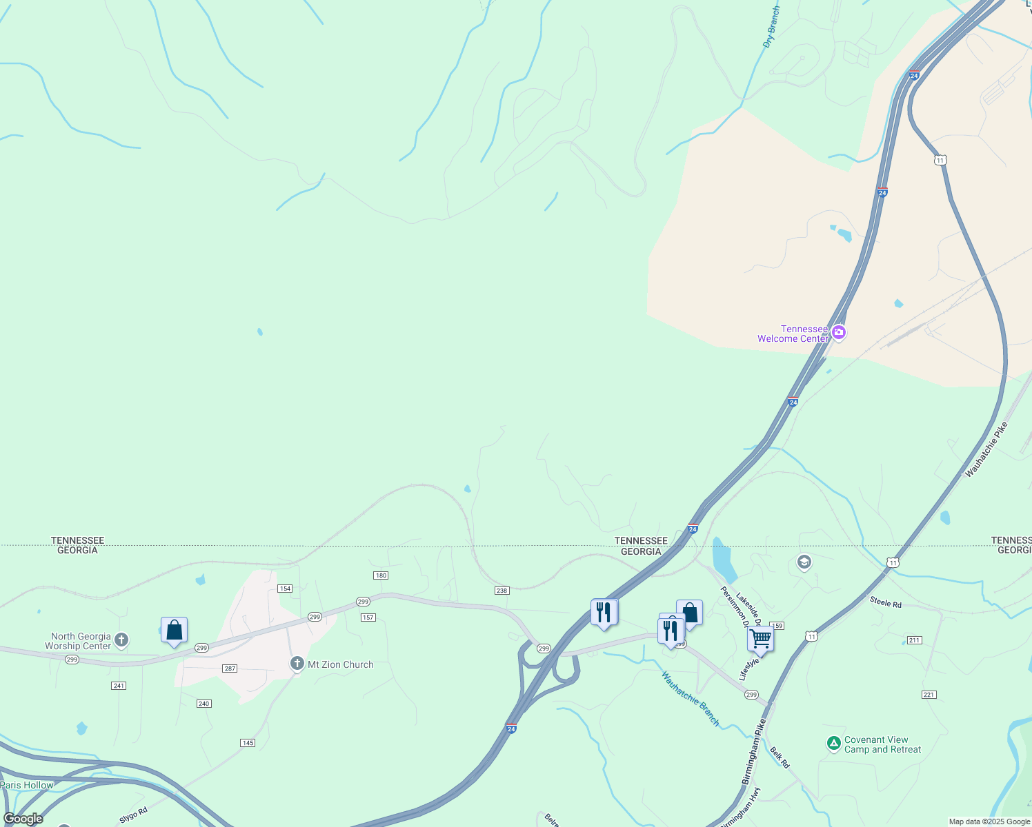 map of restaurants, bars, coffee shops, grocery stores, and more near Unnamed Road in Wildwood