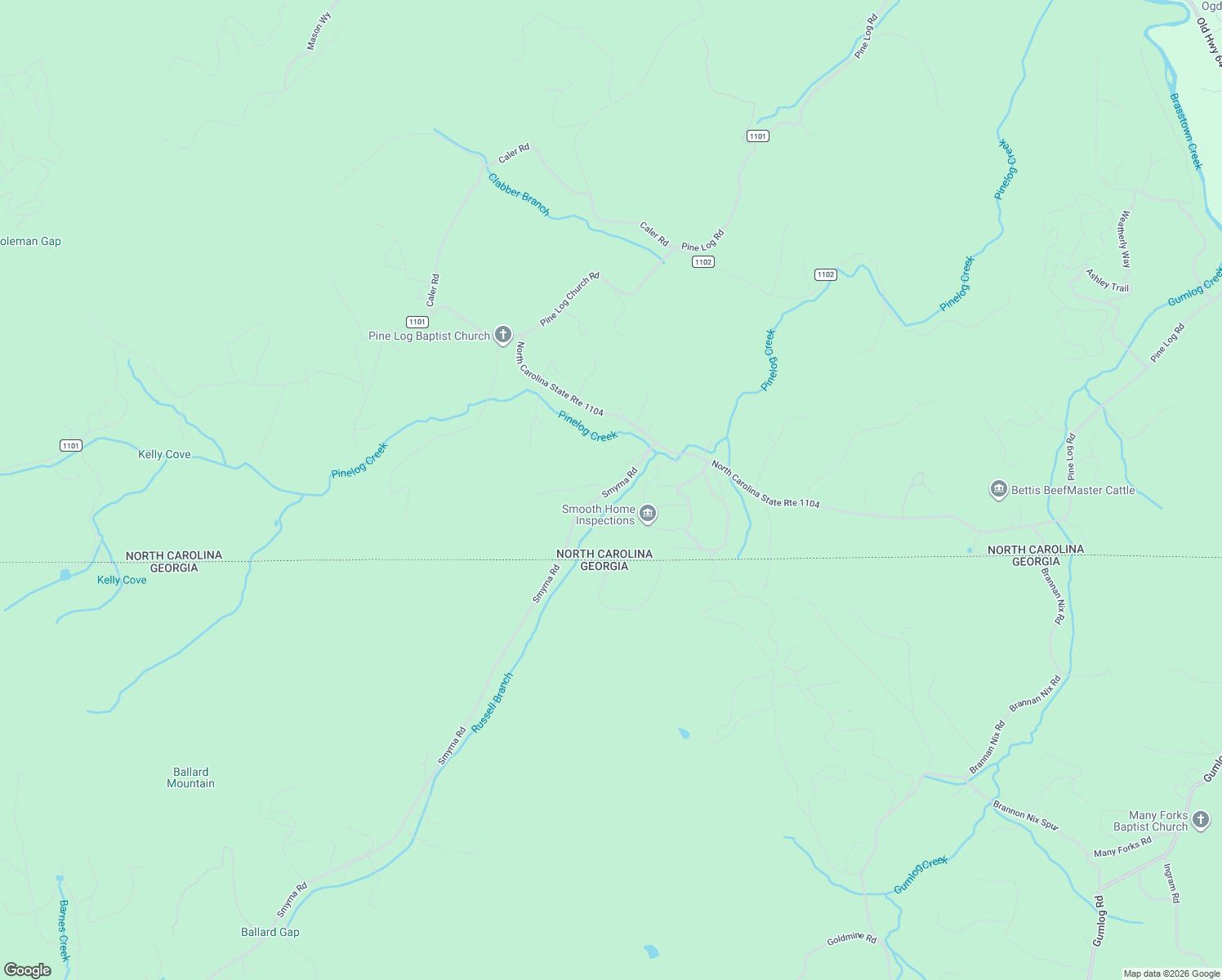 map of restaurants, bars, coffee shops, grocery stores, and more near Ivy Log Road in Clay County